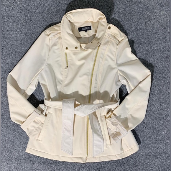 Kenneth Cole Reaction Womens Elegant Jacke crem size M - Picture 4 of 15
